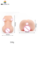 BDT3457 - Búp bê tình dục bán thân hai bầu ngực nhô cao kết hợp vòng 3 đầy đặn