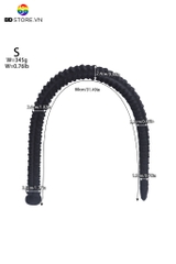 BDT3473 - Long anal siêu dài bề mặt nếp gờ vảy gai nhỏ đan xen đế gắn tường