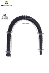 BDT3473 - Long anal siêu dài bề mặt nếp gờ vảy gai nhỏ đan xen đế gắn tường