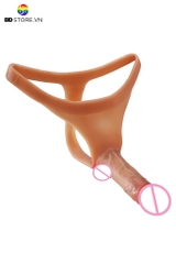 BDT3479 - Dương vật giả 2 đầu có quần tam giác lọt khe dài 12.5cm