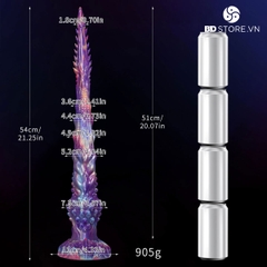 BDT3665 - Plug sex long anal thiết kế chóp nhọn với các vệt ngạnh gai xếp tầng