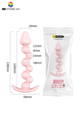 BDT3711 - Chuỗi hạt hậu môn anal ball xếp xoắn ốc thon về phía đầu