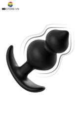 BDT3713 - Anal bead hai khối hạt hình giọt nước nối tiếp chân đế dạng sừng cong