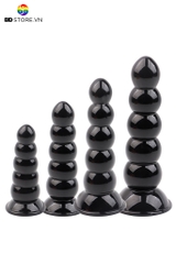 BDT3774 - Anal ball chuỗi hạt phình nở đa tầng silicon mềm dẻo có 4 size