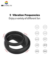 BDT3801 - Vòng rung tình yêu silicon điều khiển APP và 10 tần số