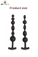 BDT3830 - Chuỗi hạt anal ball có 7 tầng tăng kích thước đế mỏ neo cong