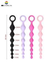 BDT402 - Anal beads có 7 tầng hạt liền chất liệu silicon dài 20.7cm