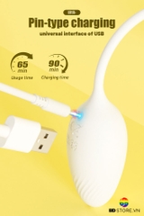 BDT4112 - Trứng rung sạc điện 2 đầu điều khiển qua APP có 10 chế độ