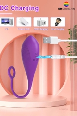BDT4116 - Trứng rung điều khiển xa có sạc điện và 10 chế độ chất liệu silicon