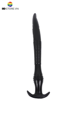 BDT4192 - Butt plug long vòng gờ xếp tầng nối tiếp cổ đính các hạt bi tròn