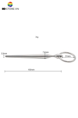 BDT422 - Dụng cụ nong niệu đạo inox dạng thẳng thuôn nhọn dài 103mm