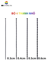 BDT424 - Set 4 dụng cụ sounding silicon thanh thẳng phù hợp với người mới