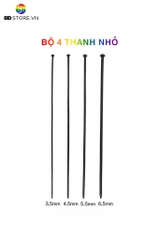BDT423 - Combo 4 sounding silicon mềm thông lỗ tiểu thanh xoắn ốc