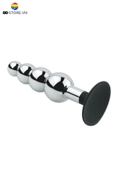 BDT4273 - Anal bead chuỗi hạt 4 tầng kim loại xếp tầng tăng dần đế silicon
