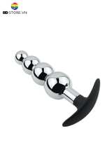 BDT4273 - Anal bead chuỗi hạt 4 tầng kim loại xếp tầng tăng dần đế silicon