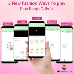 BDT4619 - Trứng rung 2 đầu điều khiển qua APP có 10 chế độ dài 195mm