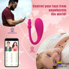 BDT4619 - Trứng rung 2 đầu điều khiển qua APP có 10 chế độ dài 195mm
