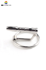 BDT463 - Dụng cụ thông niệu đạo nam sounding inox có lỗ gắn vòng đeo