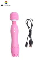 BDT467 - Chày rung silicon vương miện có lưỡi liếm dài 17cm