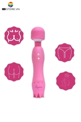 BDT467 - Chày rung silicon vương miện có lưỡi liếm dài 17cm