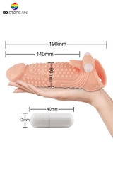 BDT471 - Bao cao su bi chống xuất tinh sớm có cục rung dài 19cm