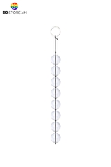 BDT484 - Anal bead với chuỗi ngọc tròn trơn chất liệu thủy tinh có 4 size