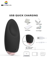 BDT4883 - Trứng rung cỡ nhỏ chất liệu silicon không dây có 10 chế độ dài 115mm
