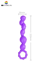 BDT4926 - Anal ball chuỗi hạt xoắn ốc phủ gai nổi và vòng kéo an toàn