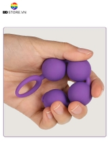 BDT4931 - Anal bead 5 tầng hạt tròn đồng đều mix vòng quai kéo giật