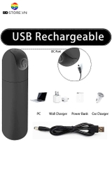 BDT512 - Trứng rung tình yêu mini silicon hình viên đạn dài 8cm