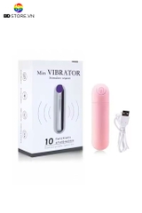 BDT512 - Trứng rung tình yêu mini silicon hình viên đạn dài 8cm