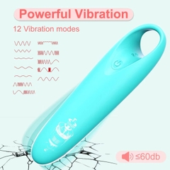 BDT5132 - Trứng rung mini không dây mix quai đeo có 12 chế độ dài 117mm