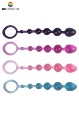 BDT5163 - Chuỗi hạt 6 tầng anal bead tăng dần trong suốt và vòng kéo giật