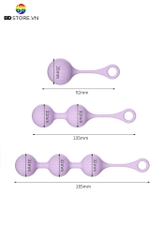 BDT5164 - Chuỗi hạt hậu môn anal beads bề mặt gân dọc vòng kéo rút silicon