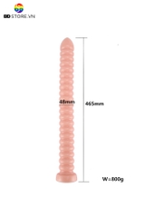 BDT689 - Butt plug long có vòng gờ tròn nối tiếp và đầu thuôn nhọn siêu dài