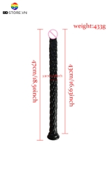 BDT693 - Long anal probe vân vảy rồng nổi 3D đế dính tường dài 47cm