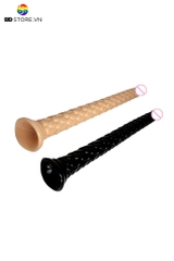 BDT693 - Long anal probe vân vảy rồng nổi 3D đế dính tường dài 47cm