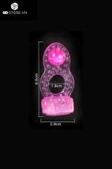 BDT785 - Vòng đeo gốc dương vật silicon mềm có rung giá rẻ dài 3.7cm