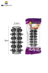 BDT883 - Bao cao su đôn dên giữa có bi và gai nổi dài 8cm