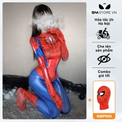 SMS100 - Cosplay người nhện sexy thiết kế bodysuit màu xanh đỏ