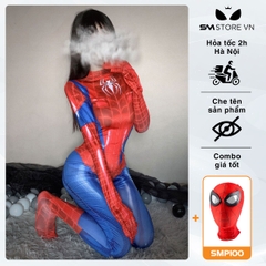 SMS100 - Cosplay người nhện sexy thiết kế bodysuit màu xanh đỏ