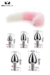 SMT042 - butt plug cosplay đuôi cáo với phích cắm mông hình thoi