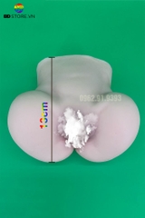 BDT443 - Mông giả silicon nguyên khối với 2 lỗ âm đạo và hậu môn