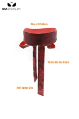 SMT014 - Khăn bịt mắt cao cấp chất liệu lụa họa tiết trung cổ