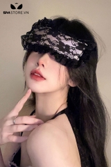SMT015 - đồ bị mắt họa tiết ren hoa phong cách vintage nữ
