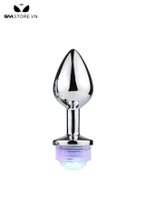 SMT201 - butt plug gắn đèn điều khiển từ xa phích cắm hình thoi 7cm