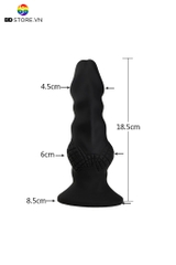 BDT2307 - Cu giả gắn tường bề mặt có các đường gờ gợn sóng dài 18.5cm
