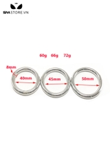 SMT3273 - Vòng inox đeo cu dạng thẳng có đường kính 40,45,50mm