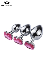 SMT3300 - Butt plug hậu môn đế hình con mèo với phích trơn có 3 size