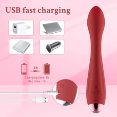 SMT3349 - Máy rung tai thỏ và đầu dương vật silicon dài 174mm
